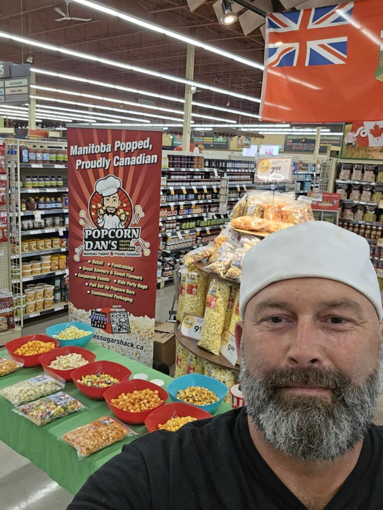 Popcorn Dan at a local Brandon Grocery Store